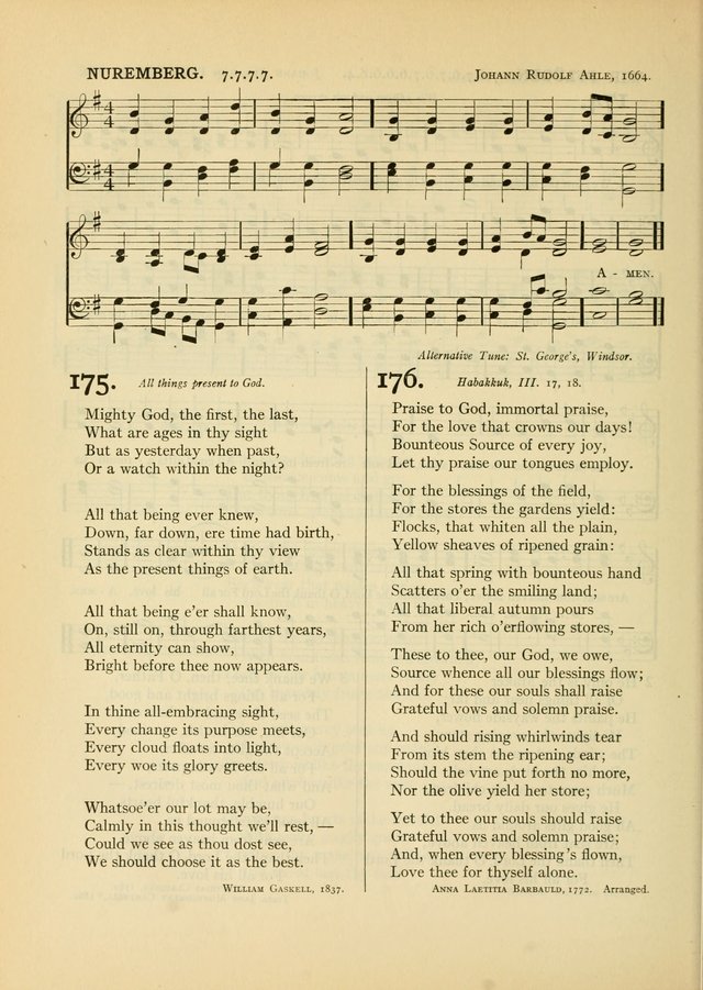 Services for Congregational Worship. The New Hymn and Tune Book page 210