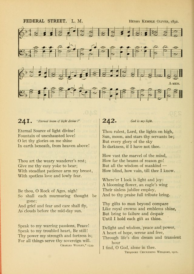 Services for Congregational Worship. The New Hymn and Tune Book page 262