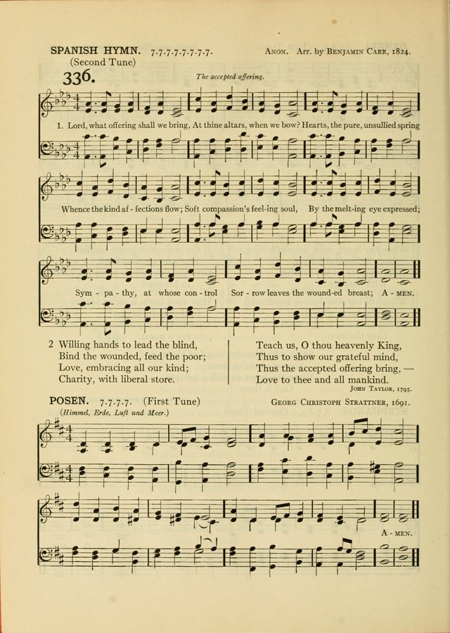 Services for Congregational Worship. The New Hymn and Tune Book page 330