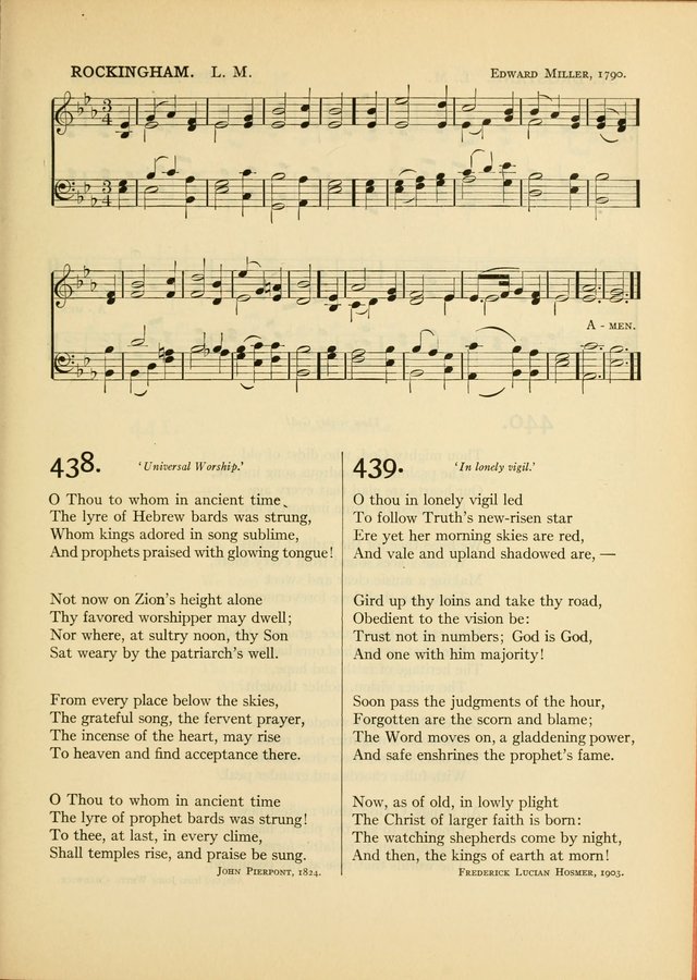 Services for Congregational Worship. The New Hymn and Tune Book page 399