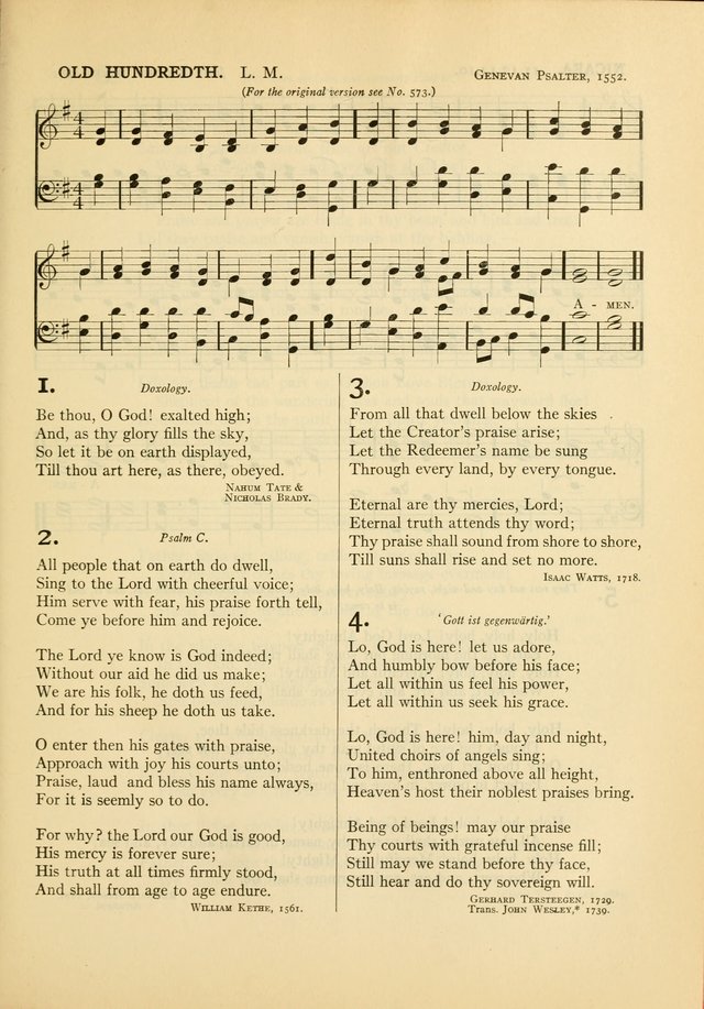 Services for Congregational Worship. The New Hymn and Tune Book page 95