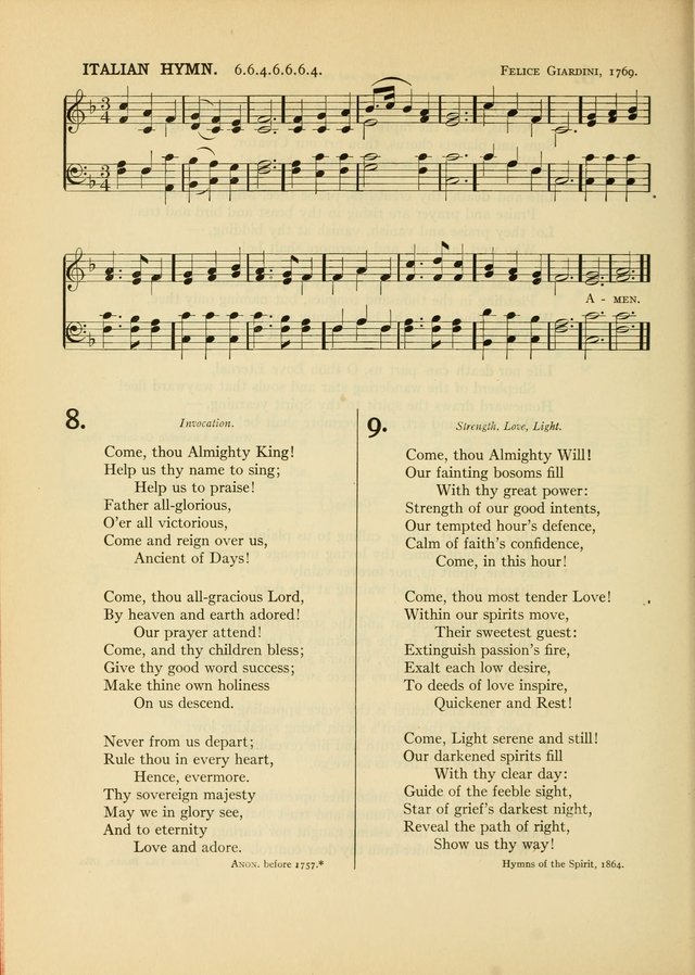 Services for Congregational Worship. The New Hymn and Tune Book page 98
