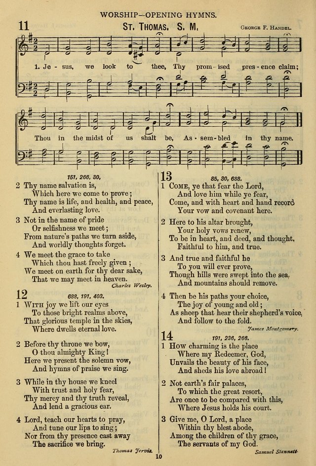 The Seventh-Day Adventist Hymn and Tune Book: for use in divine worship page 10