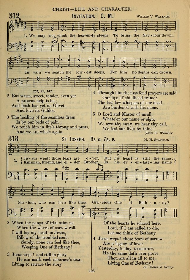 The Seventh-Day Adventist Hymn and Tune Book: for use in divine worship page 103
