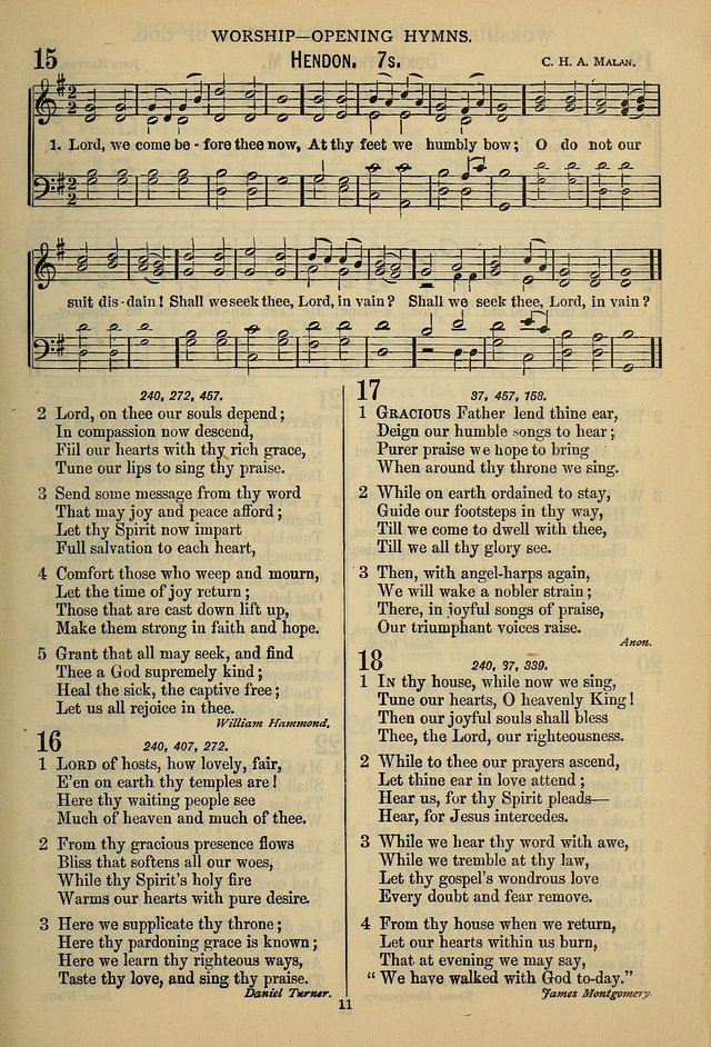The Seventh-Day Adventist Hymn and Tune Book: for use in divine worship page 11