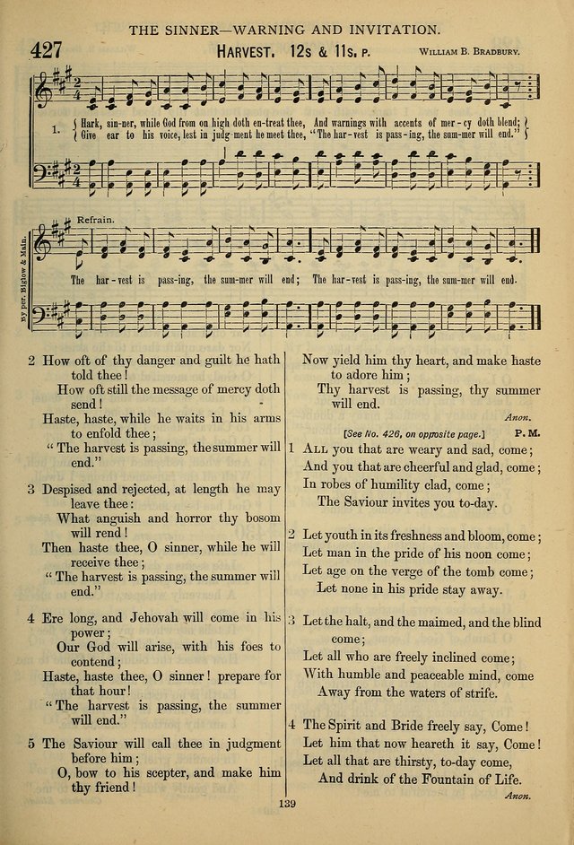 The Seventh-Day Adventist Hymn and Tune Book: for use in divine worship page 139