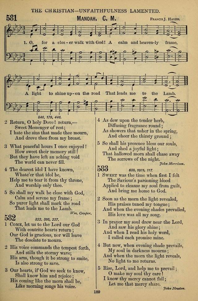 The Seventh-Day Adventist Hymn and Tune Book: for use in divine worship page 189