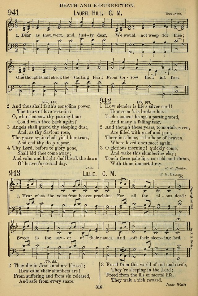 The Seventh-Day Adventist Hymn and Tune Book: for use in divine worship page 316