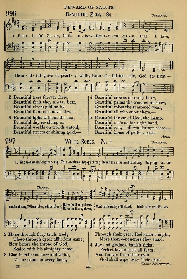 The Seventh-Day Adventist Hymn and Tune Book: for use in divine worship page 337