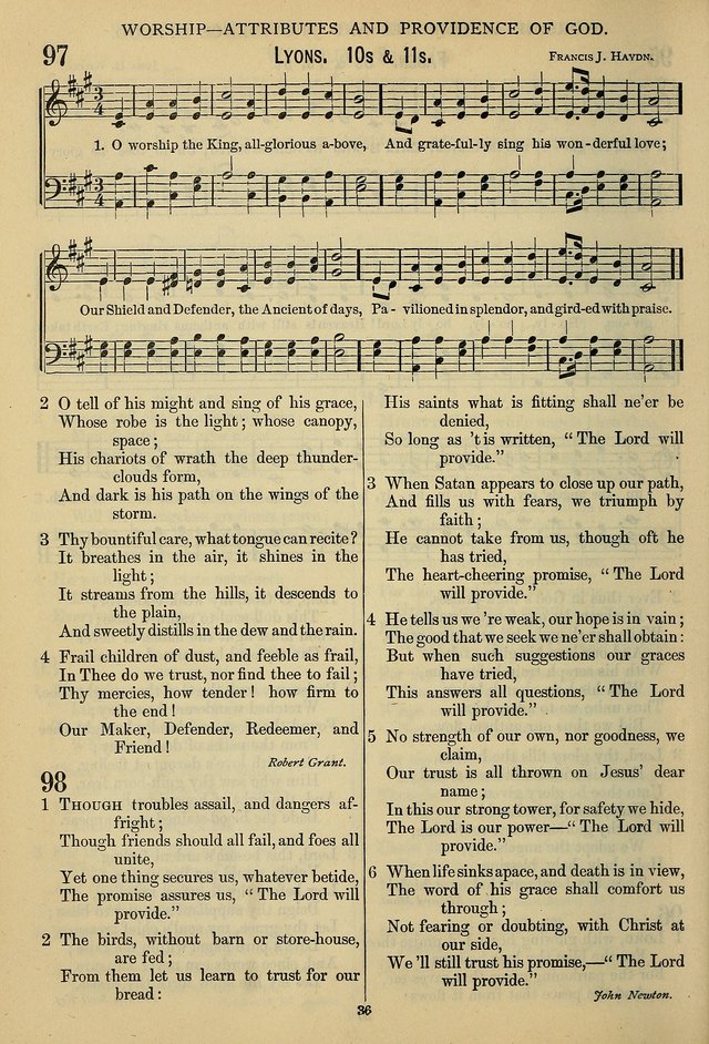 The Seventh-Day Adventist Hymn and Tune Book: for use in divine worship page 36
