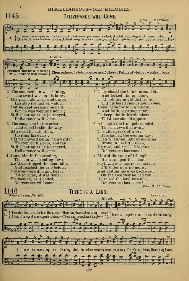 The Seventh-Day Adventist Hymn and Tune Book: for use in divine worship page 389