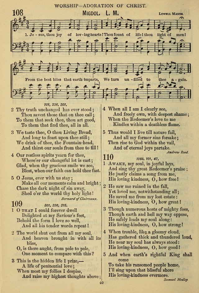 The Seventh-Day Adventist Hymn and Tune Book: for use in divine worship page 40