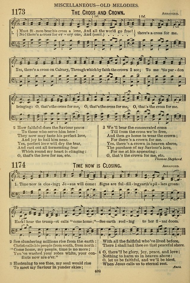 The Seventh-Day Adventist Hymn and Tune Book: for use in divine worship page 402