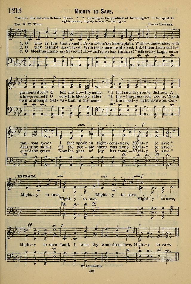The Seventh-Day Adventist Hymn and Tune Book: for use in divine worship page 431