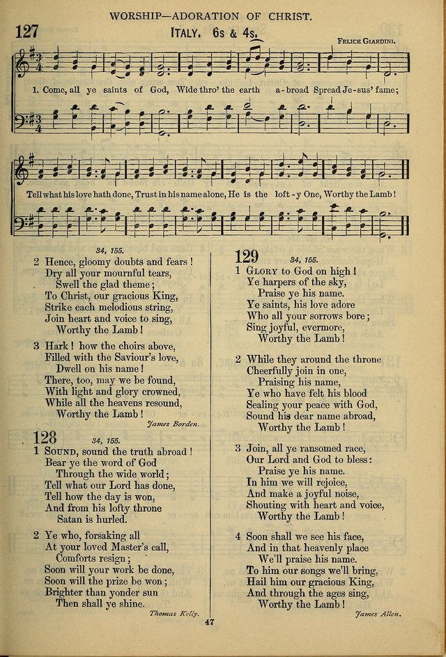 The Seventh-Day Adventist Hymn and Tune Book: for use in divine worship page 47