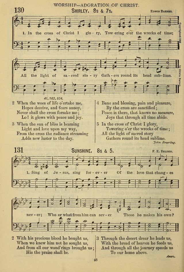 The Seventh-Day Adventist Hymn and Tune Book: for use in divine worship page 48