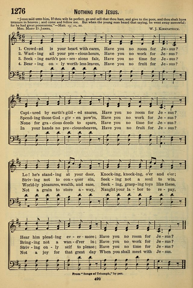 The Seventh-Day Adventist Hymn and Tune Book: for use in divine worship page 492
