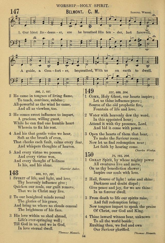 The Seventh-Day Adventist Hymn and Tune Book: for use in divine worship page 54