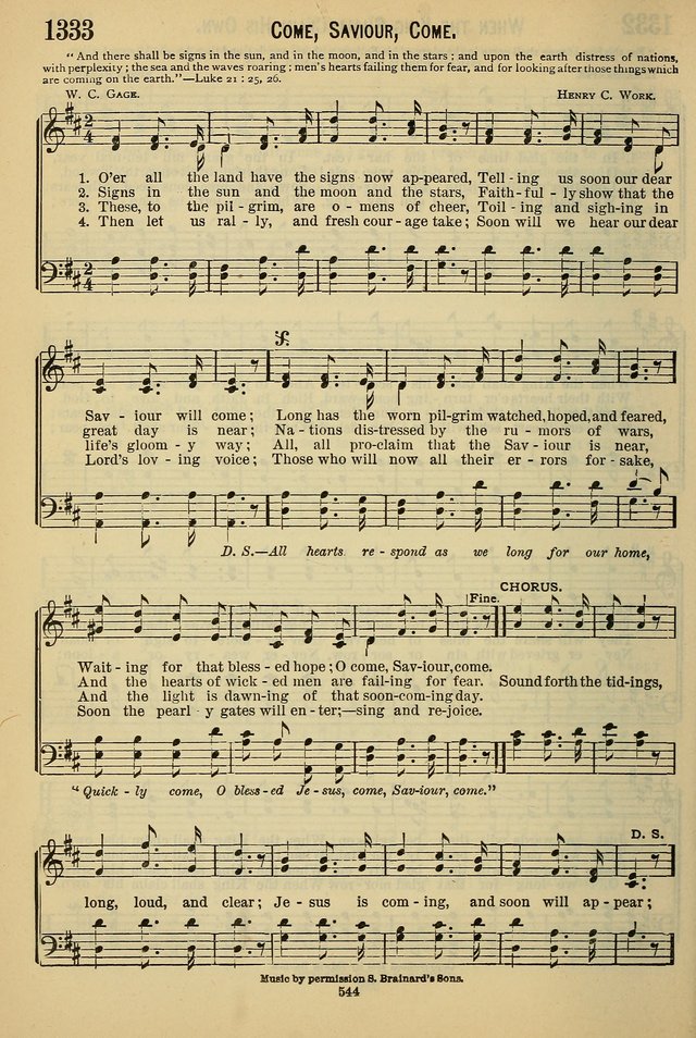 The Seventh-Day Adventist Hymn and Tune Book: for use in divine worship page 544