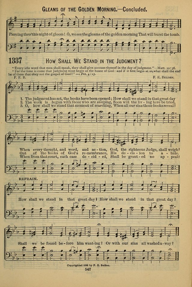 The Seventh-Day Adventist Hymn and Tune Book: for use in divine worship page 547
