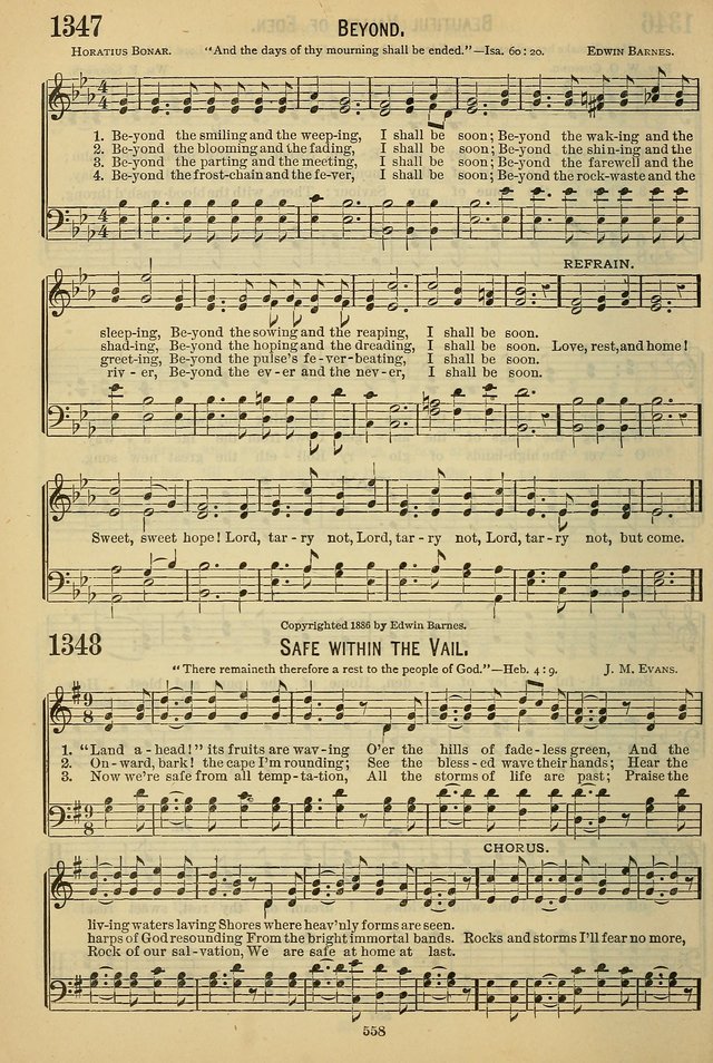 The Seventh-Day Adventist Hymn and Tune Book: for use in divine worship page 558