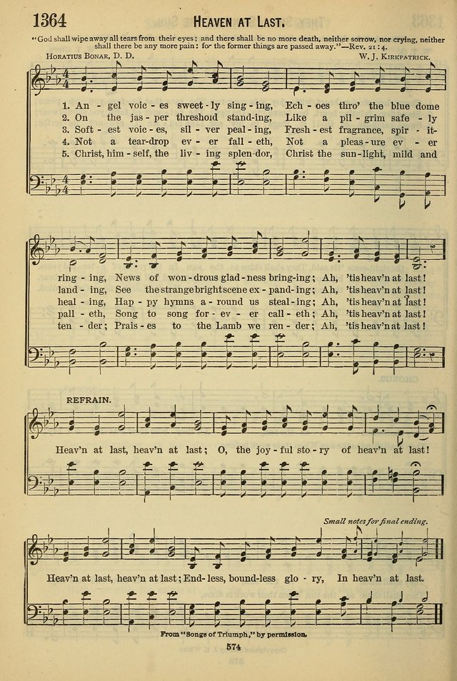 The Seventh-Day Adventist Hymn and Tune Book: for use in divine worship page 574