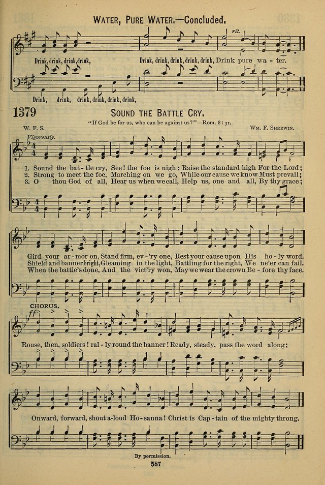 The Seventh-Day Adventist Hymn and Tune Book: for use in divine worship page 587