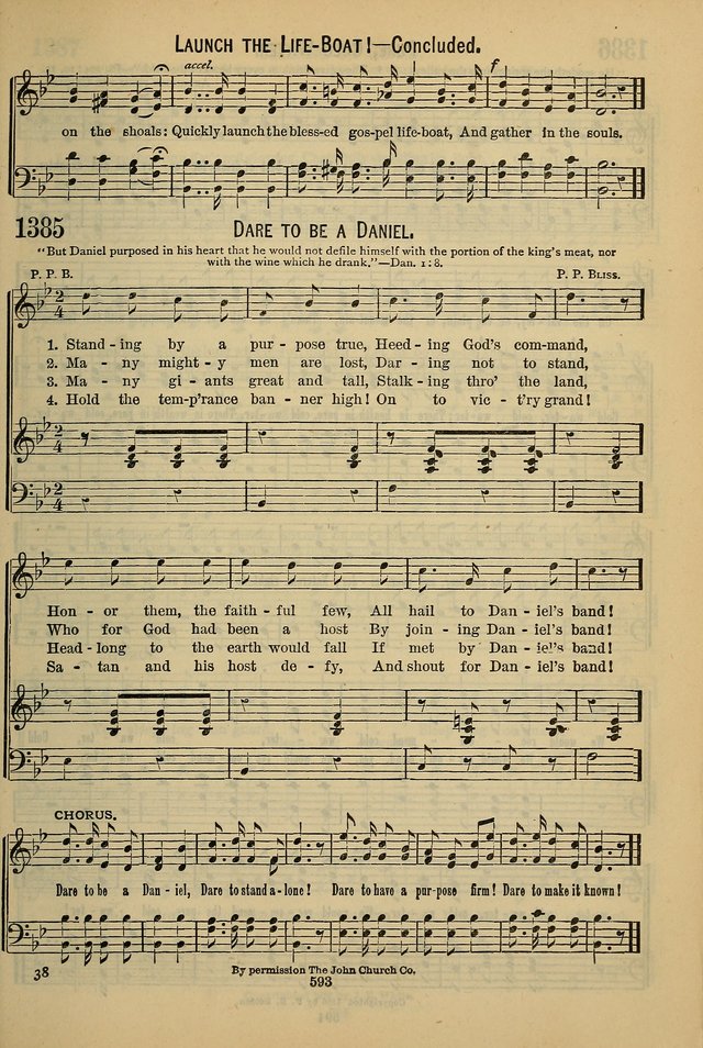 The Seventh-Day Adventist Hymn and Tune Book: for use in divine worship page 593