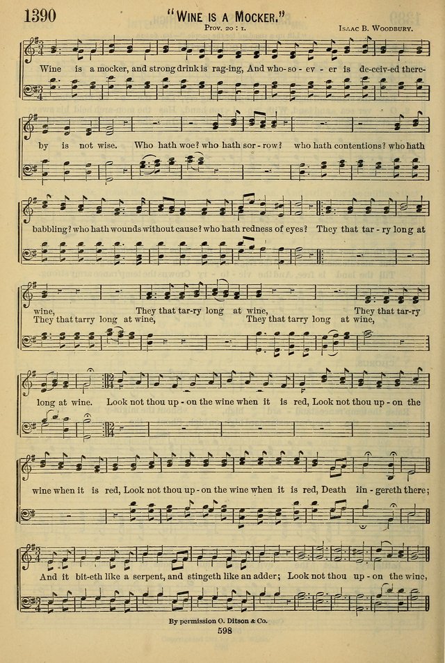 The Seventh-Day Adventist Hymn and Tune Book: for use in divine worship page 598