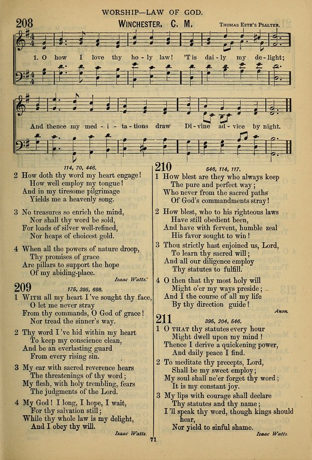The Seventh-Day Adventist Hymn and Tune Book: for use in divine worship page 71