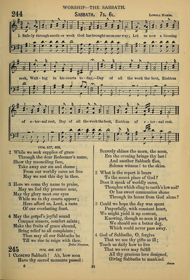 The Seventh-Day Adventist Hymn and Tune Book: for use in divine worship page 81