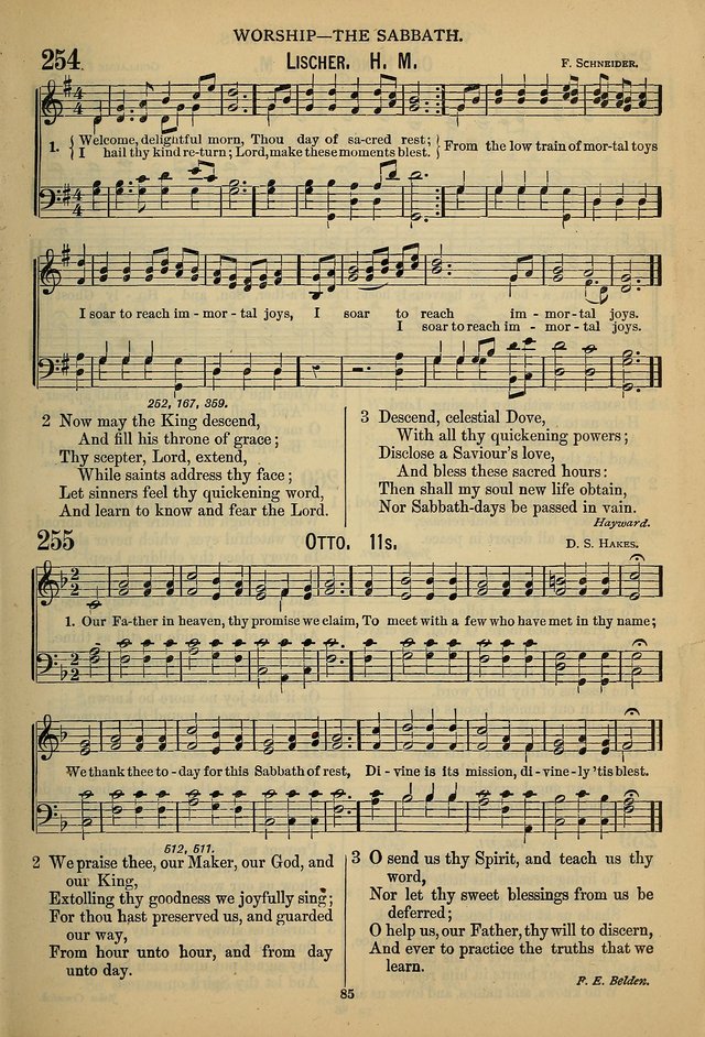 The Seventh-Day Adventist Hymn and Tune Book: for use in divine worship page 85