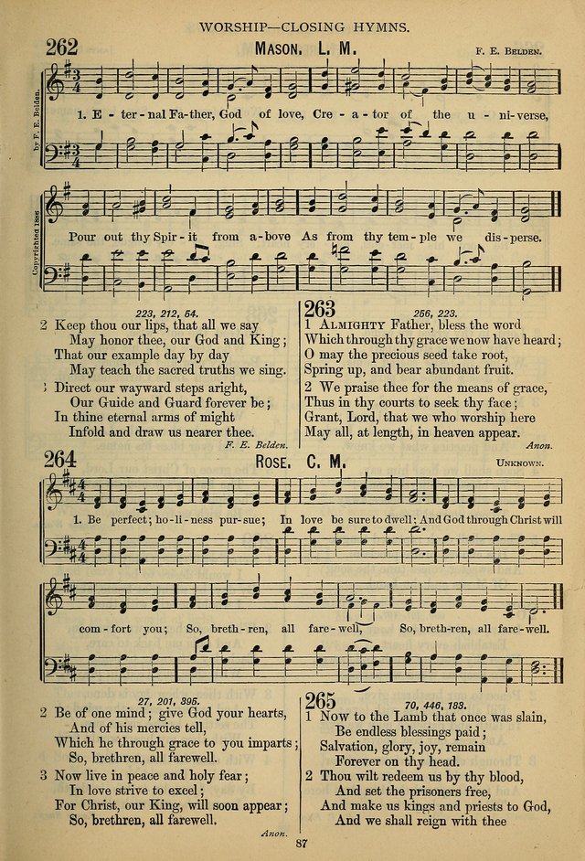 The Seventh-Day Adventist Hymn and Tune Book: for use in divine worship page 87