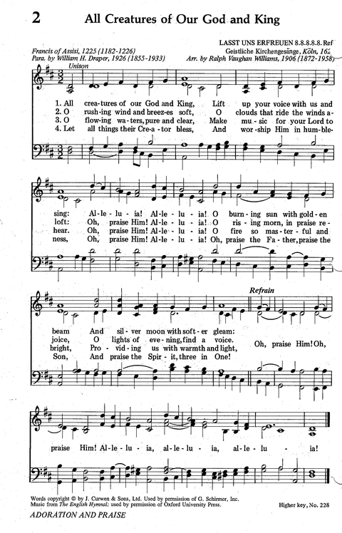 Seventh-day Adventist Hymnal page 2