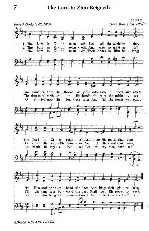 Seventh-day Adventist Hymnal page 8