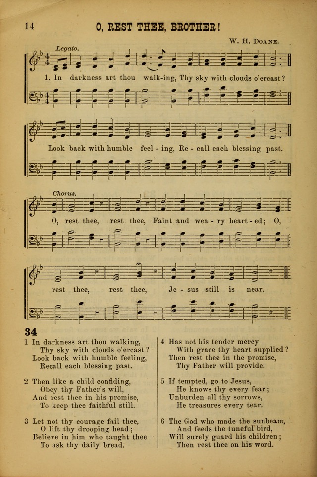 Songs of Devotion for Christian Assocations: a collection of psalms, hymns, spiritual songs, with music for chuch services, prayer and conference meetings, religious conventions, and family worship. page 14