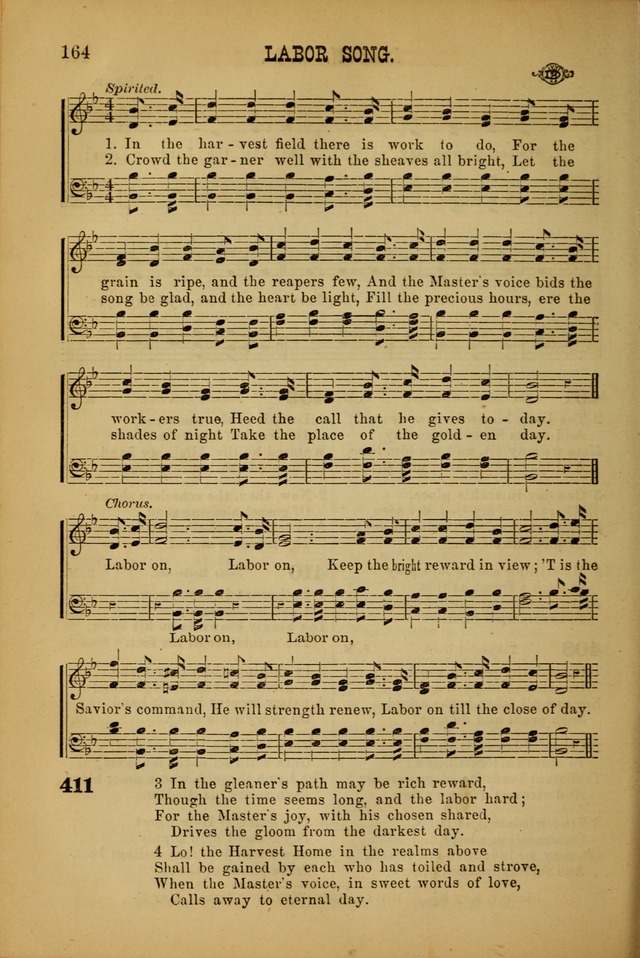 Songs of Devotion for Christian Assocations: a collection of psalms, hymns, spiritual songs, with music for chuch services, prayer and conference meetings, religious conventions, and family worship. page 164