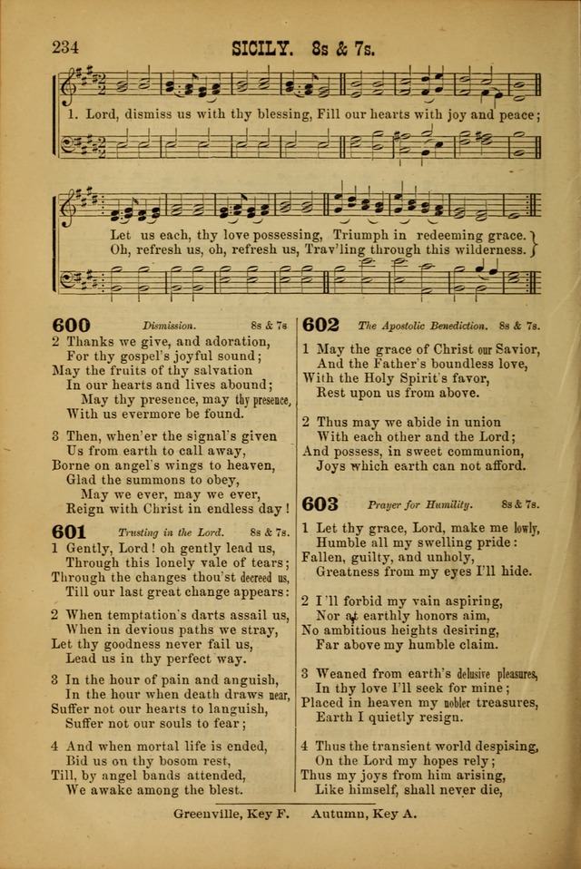 Songs of Devotion for Christian Assocations: a collection of psalms, hymns, spiritual songs, with music for chuch services, prayer and conference meetings, religious conventions, and family worship. page 234