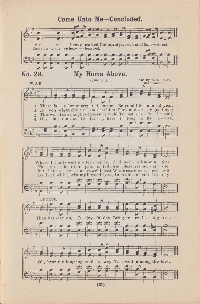 Salvation Echoes: a new collection of spiritual songs; hymning the tidings of full salvation page 31