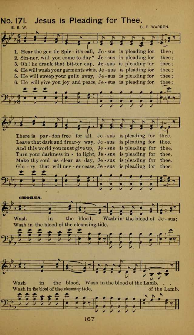 Songs of the Evening Light: for Sunday schools, missionary and revival meetings and gospel work in general page 167