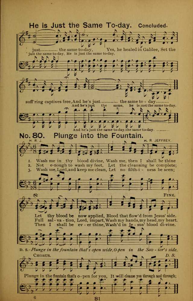 Songs of the Evening Light: for Sunday schools, missionary and revival meetings and gospel work in general page 81