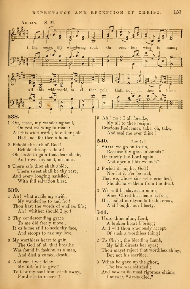 Songs for the Sanctuary: or hymns and tunes for Christian Worship page 158