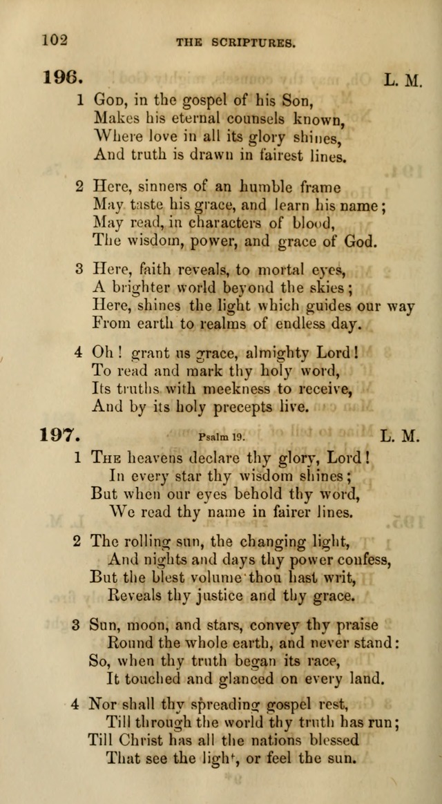 Songs for the Sanctuary; or, Psalms and Hymns for Christian Worship (Words only) page 102