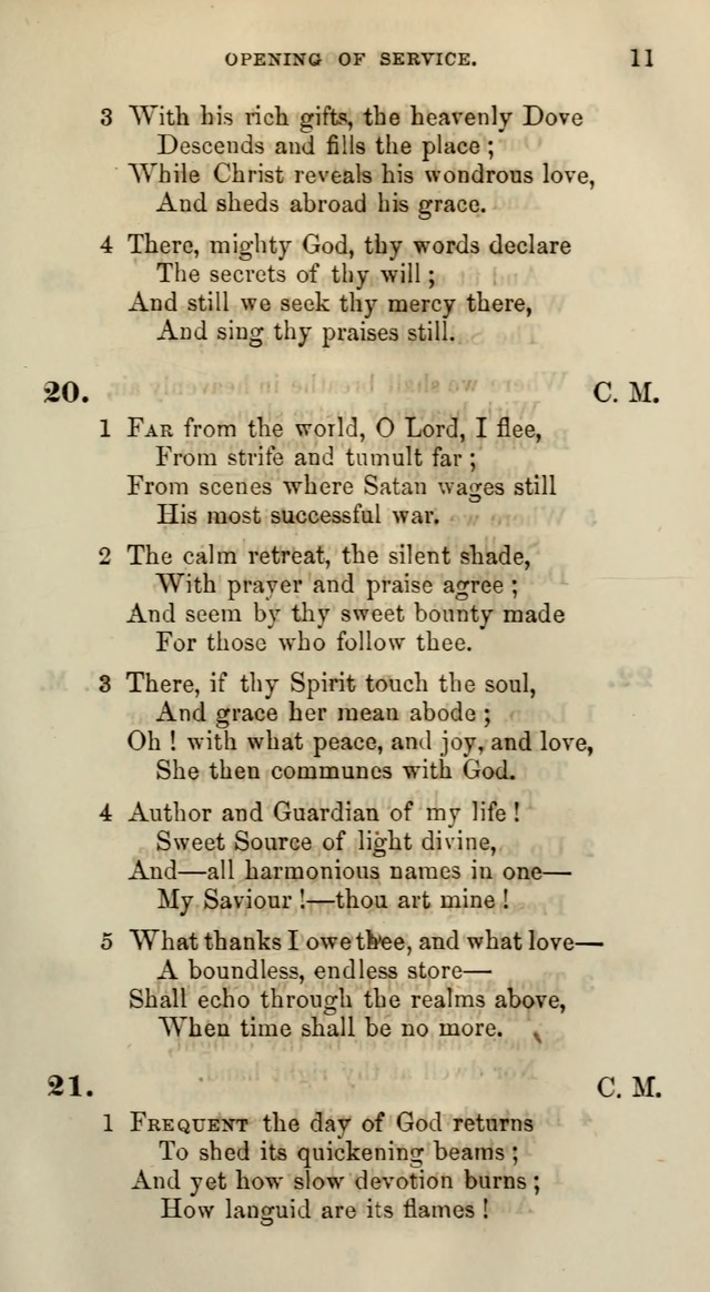 Songs for the Sanctuary; or, Psalms and Hymns for Christian Worship (Words only) page 11