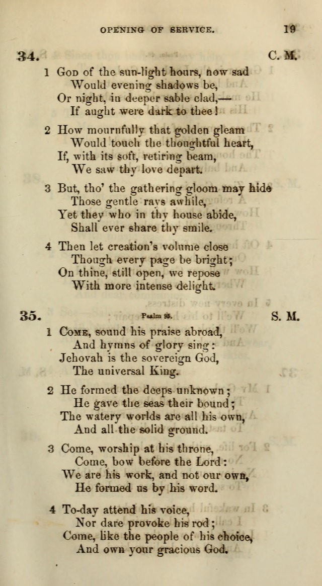 Songs for the Sanctuary; or, Psalms and Hymns for Christian Worship (Words only) page 19