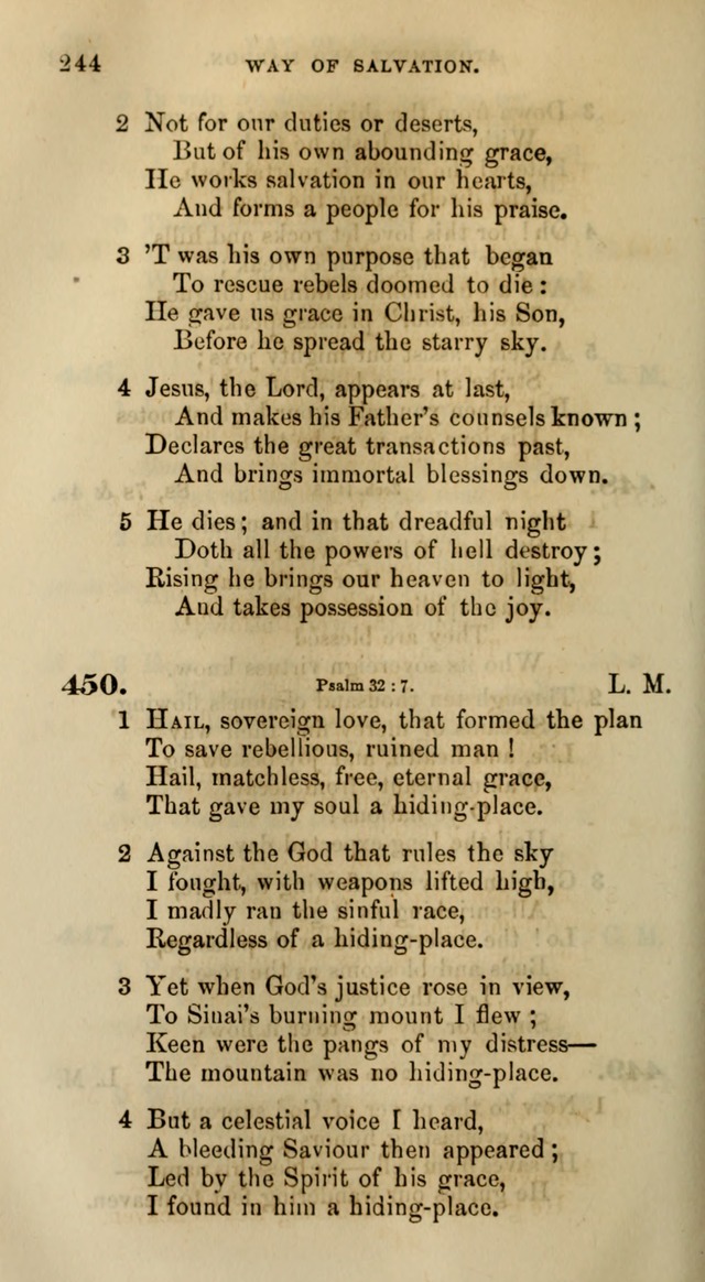 Songs for the Sanctuary; or, Psalms and Hymns for Christian Worship (Words only) page 244