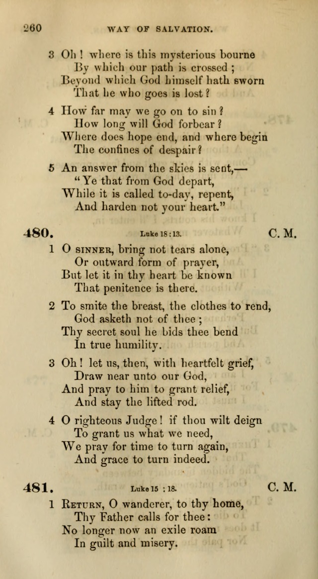 Songs for the Sanctuary; or, Psalms and Hymns for Christian Worship (Words only) page 260