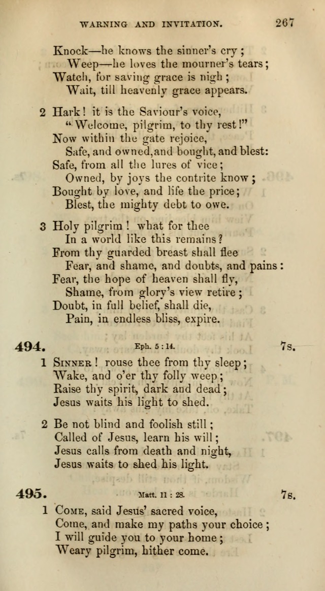 Songs for the Sanctuary; or, Psalms and Hymns for Christian Worship (Words only) page 267