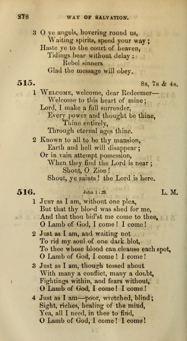 Songs for the Sanctuary; or, Psalms and Hymns for Christian Worship (Words only) page 278