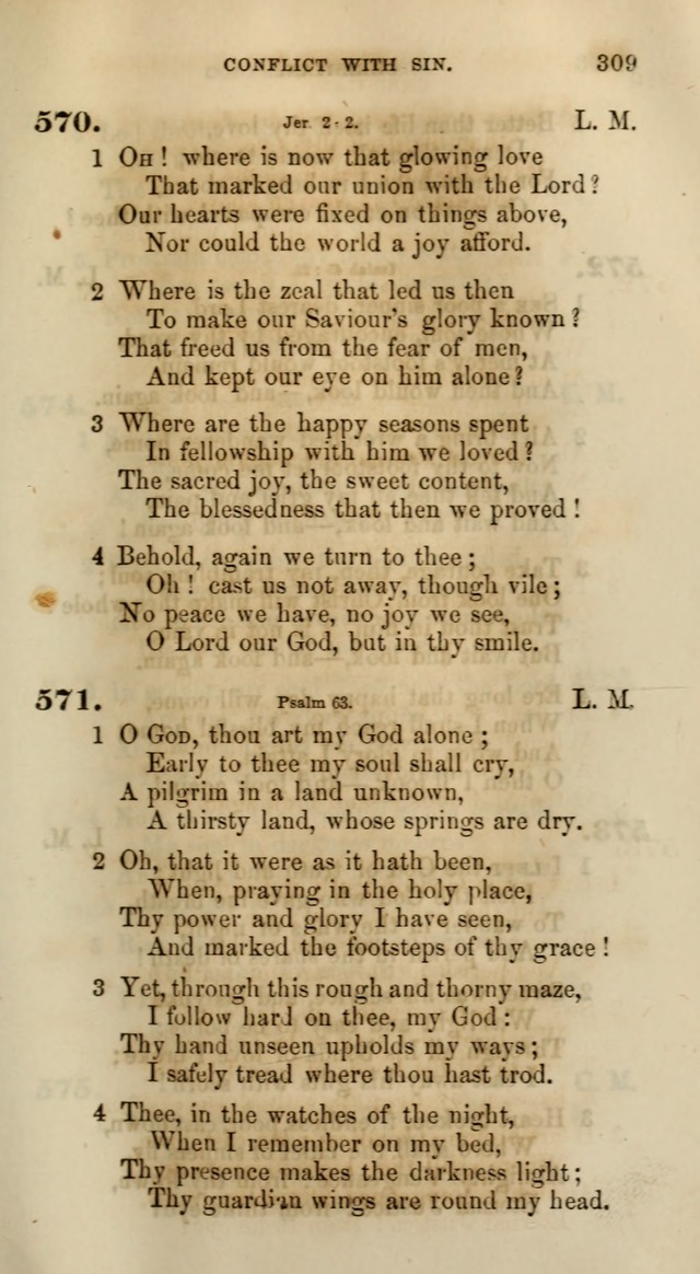 Songs for the Sanctuary; or, Psalms and Hymns for Christian Worship (Words only) page 309